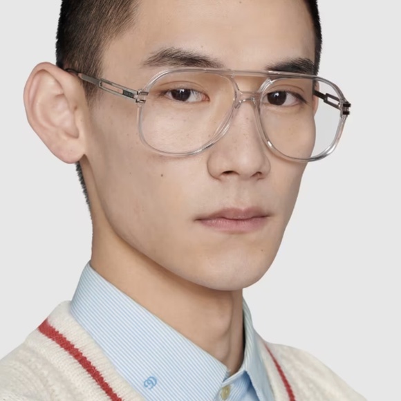 NWT Gucci GG1106O - 003 Oversized Eyeglasses - Picture 1 of 5
